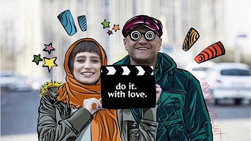 عکسی عجیب از رامبد جوان و نگار جواهریان