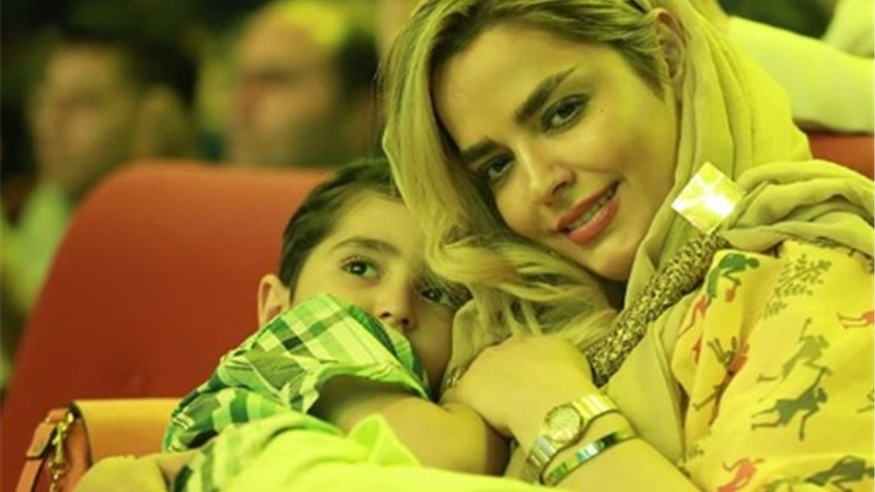 عکس غافلگیرانه از بچه داری سپیده خداوردی