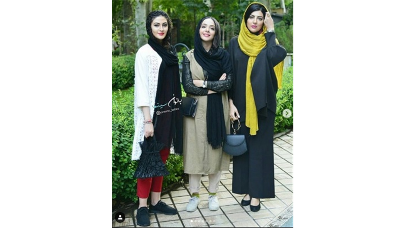 سه سلبریتی تازه به شهرت رسیده در یک عکس؛ المیرا دهقانی، مریم مومن و هلیا امامی