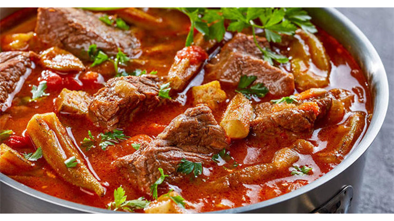 آشپزی/ دستور پخت کامل خورش بامیه