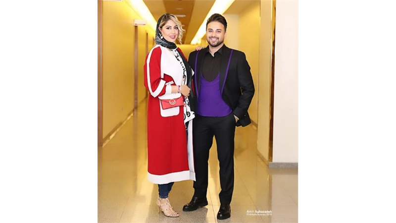 عکسی از بابک جهانبخش و همسرش