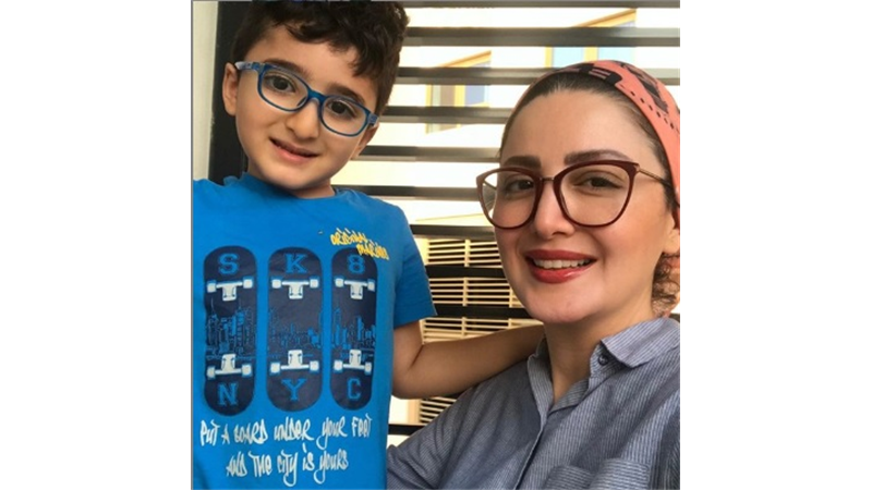 ظاهر متفاوت شیلا خداداد و پسرش