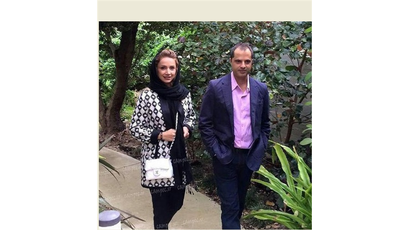 عکسی از شبنم قلی خانی همراه همسرش