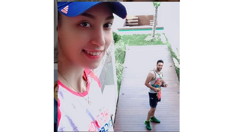 عکسی از کیمیا علیزاده و شوهرش