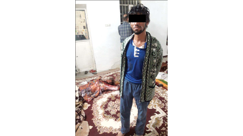 مرد معتاد گلوی زنش را برید