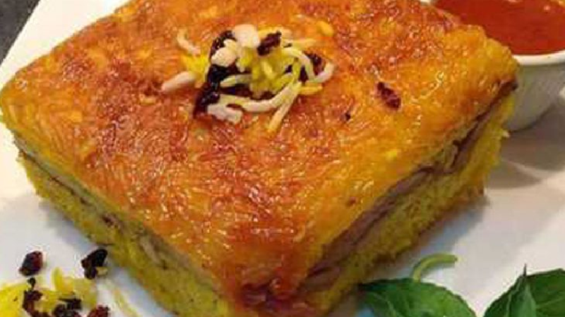 آشپزی ایرانی/ دستور پخت کامل ته چین گوشت