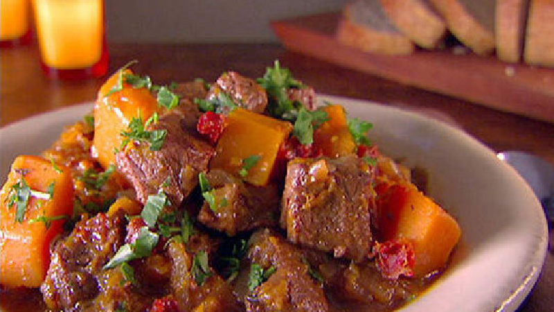 دستور پخت کامل خورشت کدو حلوایی با مرغ یا گوشت