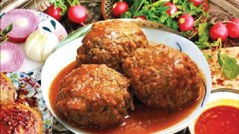 دستور پخت کامل کوفته شیرین کرمانشاهی