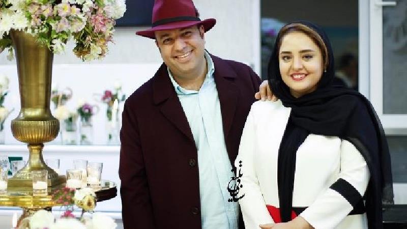 عکسی بامزه از نرگس محمدی و علی اوجی در کودکی