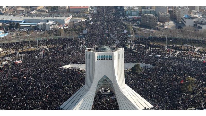 حضور ۷ میلیونی تهرانی‌ها در وداع با سردار قاسم سلیمانی