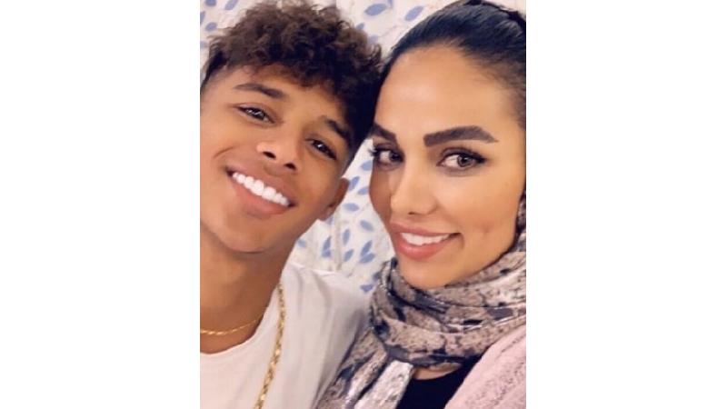 عکسی از مهدی قائدی و همسرش