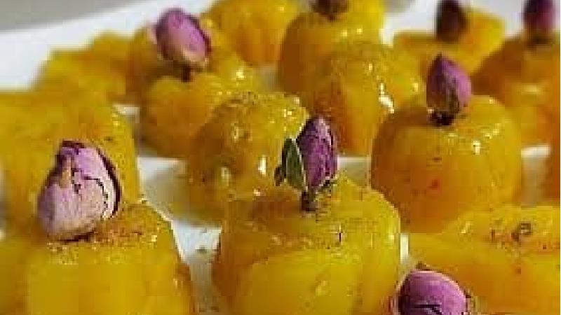 آموزش طرز تهیه حلوای مسقطی لاری