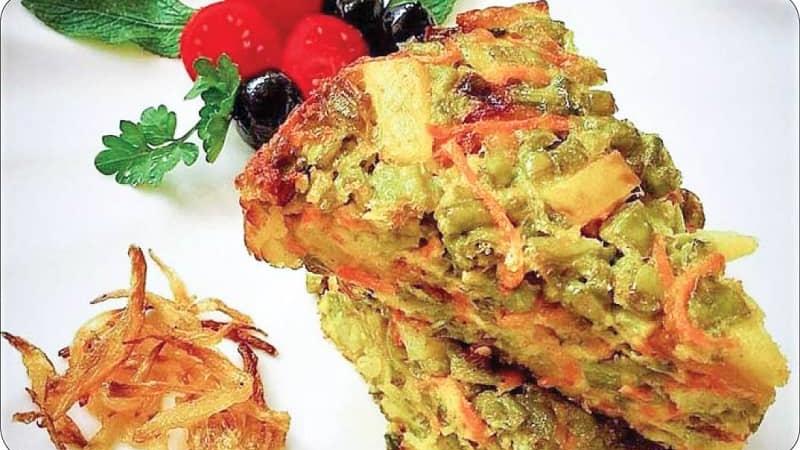 طرز تهیه یک غذای رژیمی برای شام؛ کوکوی سبزیجات