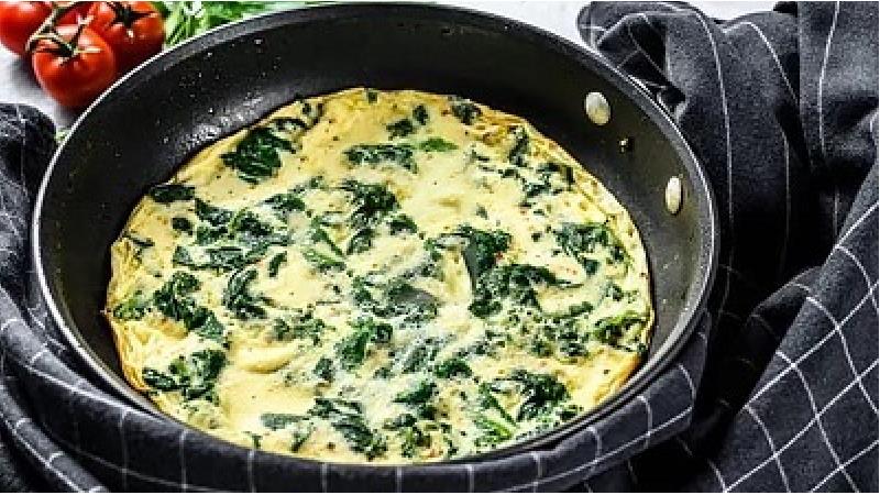 طرز تهیه املت اسفناج با قارچ