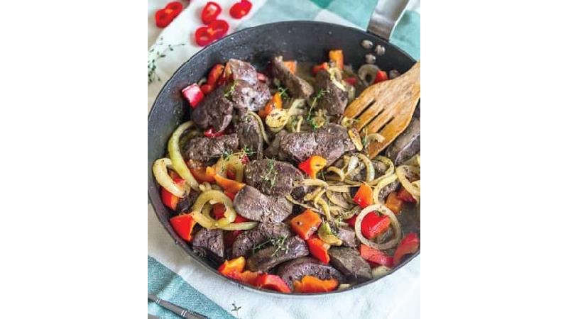 دستور پخت غذای خوشمزه با دل و جگر