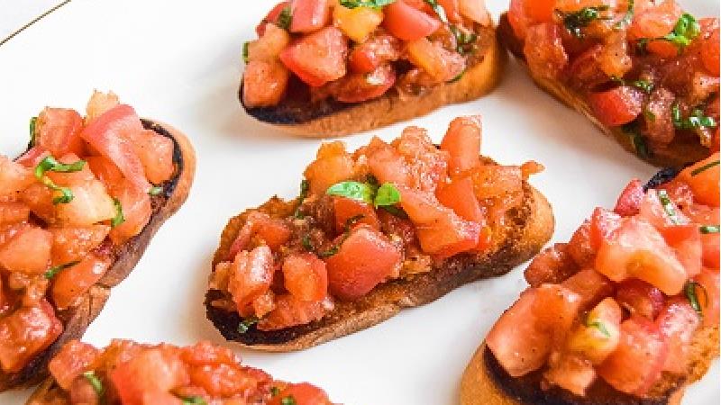 بروسکتا چیست، طرز تهیه غذای ایتالیایی