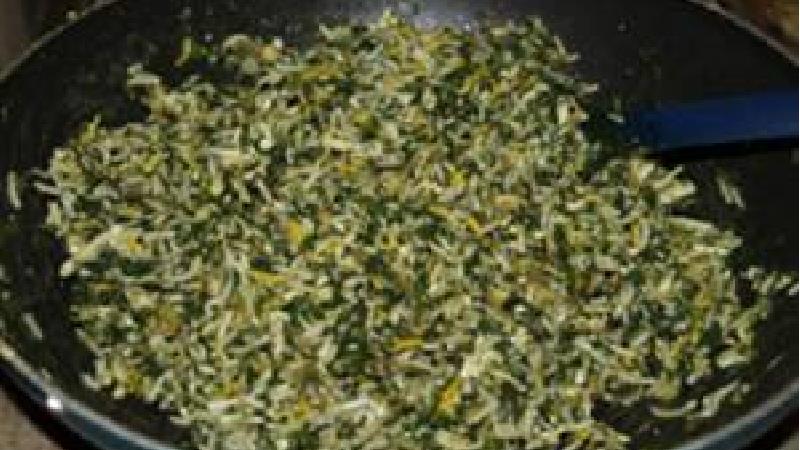 طرز تهیه اسفناج پلو با گوشت چرخ کرده