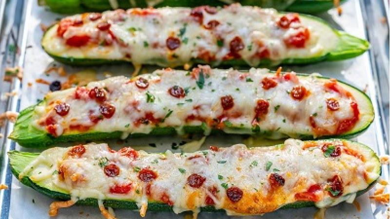 طرز تهیه کدو شکم پر با پنیر پیتزا