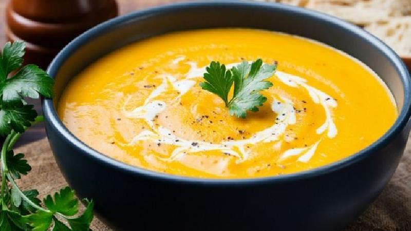 طرز تهیه سوپ کدو حلوایی رستورانی با سیب زمینی