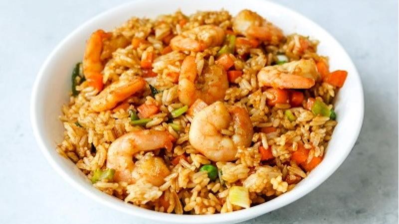 دستور پخت غذای خوشمزه با میگو و برنج