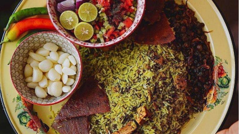 طرز پخت سبزی پلو با گوشت چرخ کرده به سبک دامغانی