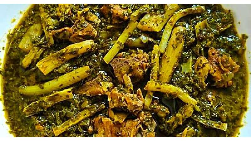 طرز تهیه خورشت کنگر ساده با گوشت قرمز