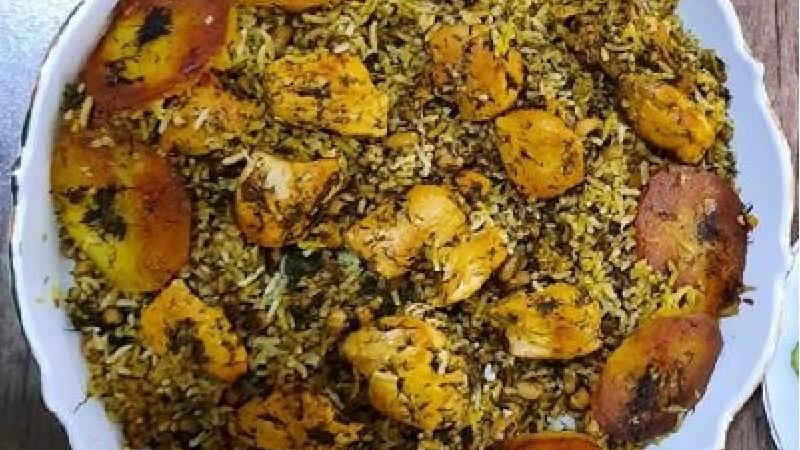 طرز تهیه پلو شوشتری با لوبیا چشم بلبلی و شوید