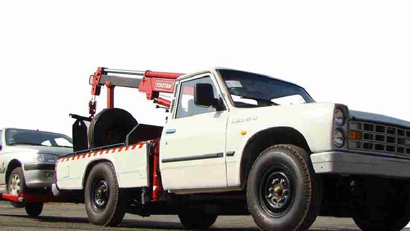 نیسان یدک کش در محل