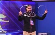 فیلمی از راستی آزمایی حرکات نمایشی با حلقه توسط امیرمحمد باقری در فصل دوم عصر جدید