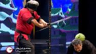 فیلم کامل اجرای هنرهای رزمی با شمشیر توسط گروه الیکا رزم در قسمت 13 برنامه عصر جدید / 17 خرداد