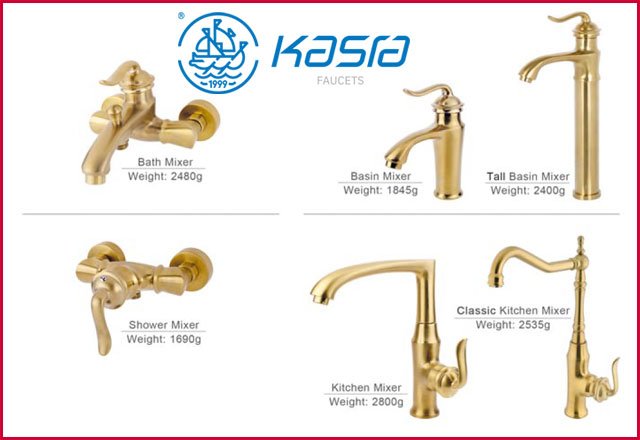 شیرآلات کسری مدل دانوب طلایی